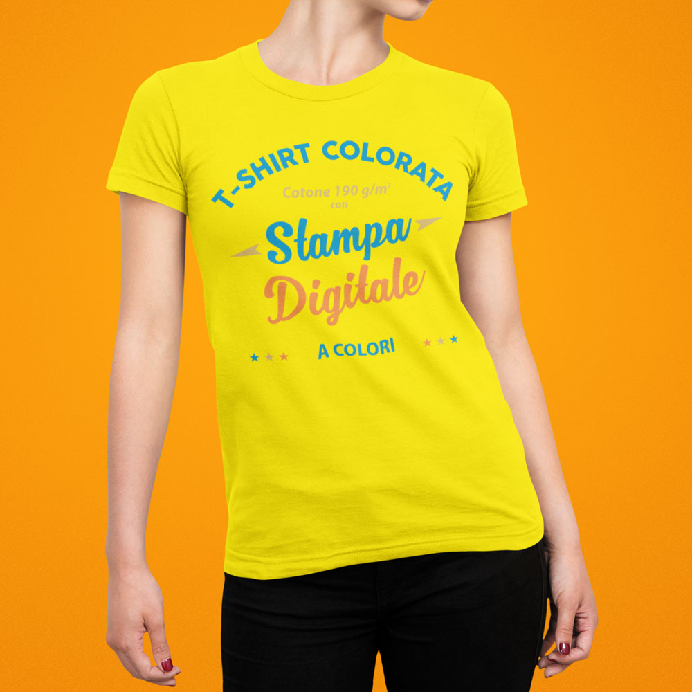 Donna Abbigliamento da T-shirt e top da T-shirt T-shirtDSquared² in Cotone di colore Giallo 